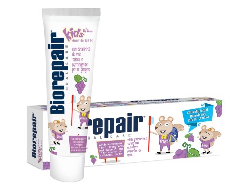 Biorepair Kids Grape zubná pasta pre deti 0-6 rokov - 50ml