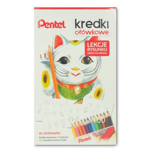 PENTEL sada CB8-12 ceruzky + lekcie