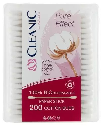 Kozmetické tyčinky Cleanic Pure Effect 200 kusov