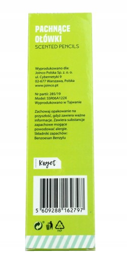 VONNÉ ceruzky, VÔŇA JAHODY, 6 ks, KAYET
