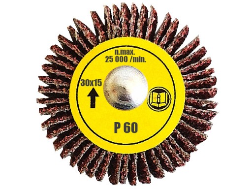 BRÚSNY KOTOÚČ S KLAPKOVOU BRÚSOU NA STOPKE PRE VŔTAČKU 30x15 GR. 60 PL