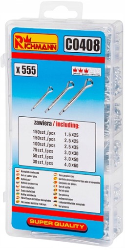 ČEPY ČEPY ROVNÉ KLINY 555 KS. SET
