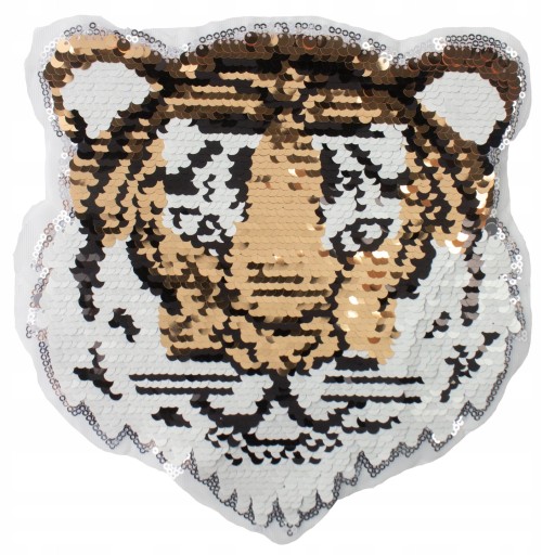 Náplasť Tiger Sequin Reverzibilná flitra Tiger