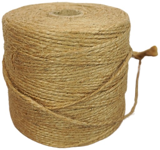 JUTOVÁ STRUNKA 2mm 250m, PRÍRODNÁ DEKORATÍVA NA BALENIE MACRAME 500g
