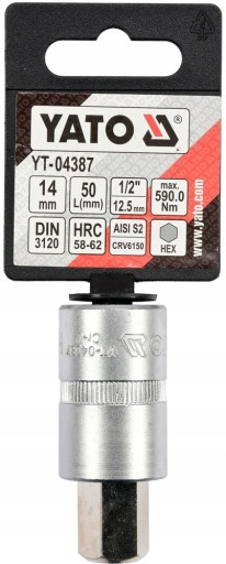 YATO - HEX L-KEY BIT 1/2'' 14MM L55MM