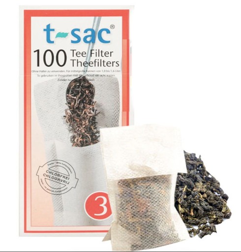 T-SAC Papierové čajové filtre T SAC veľká veľkosť 3