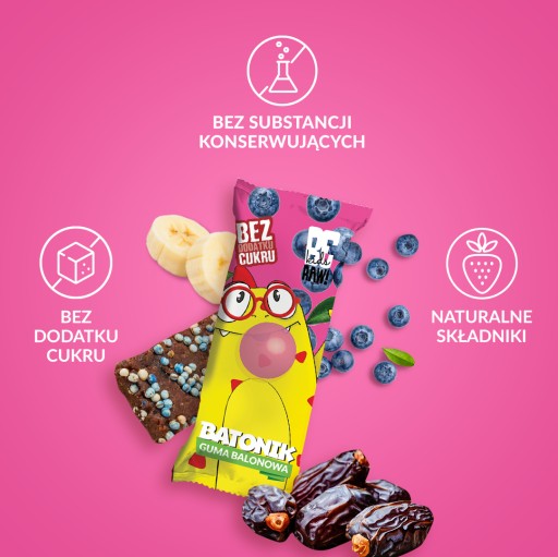 Detská žuvačková tyčinka BeRAW, 25 g