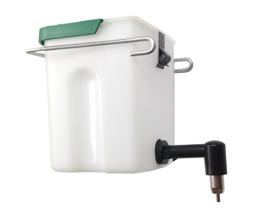 0,5 l zeleno-biele napájadlo TANK pre králiky, činčily, potkany, morčatá