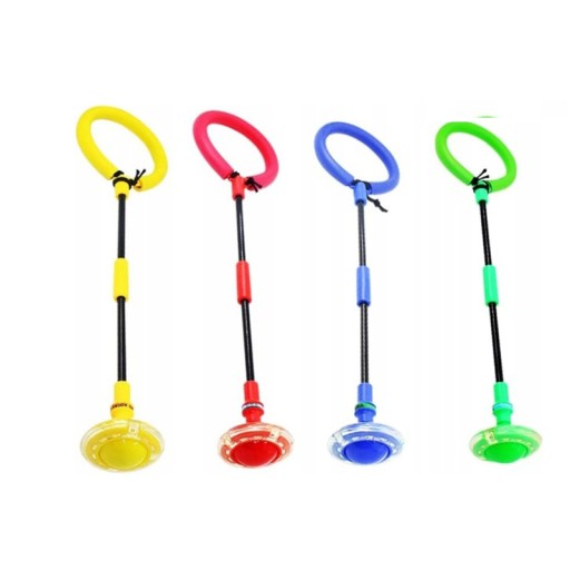 Švihadlo na nohy Hula hoop so svietiacim krúžkom, skladacie