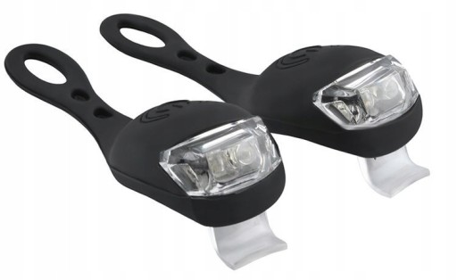 Silikónové svetlá na bicykel na bicykel - 2 ks. LED