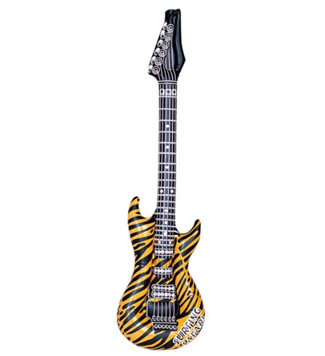 ORANŽOVÁ NAFUKOVANÁ ROCK ELEKTRICKÁ GITARA