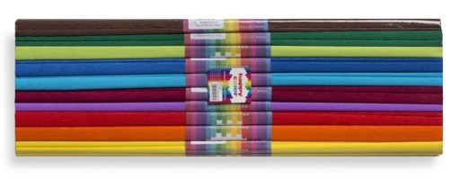CRIPPED hodvábny papier 50x200cm mix farieb 10 kusov HAPPY COLOR