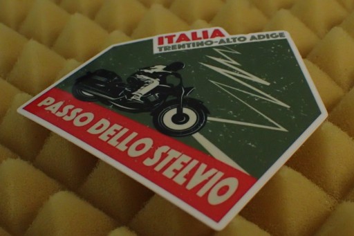NÁLEPKA PASSO DELLO STELVIO NÁLEPKA 7,6 x 7,6 cm