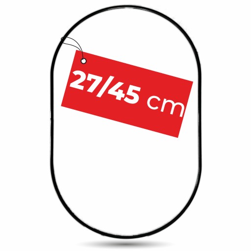 Oválne elipsové obruče, ČIERNY kovový krúžok pre makramé lapač snov