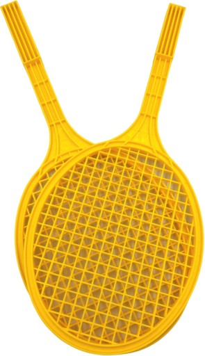 RAKETY S LOPTIČKOVÝMI PADLETMI TENISOVÁ LOPTA ŽLTÁ FLUO