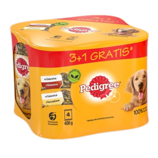Pedigree Jelly Hovädzie/Kuracie 4x400g
