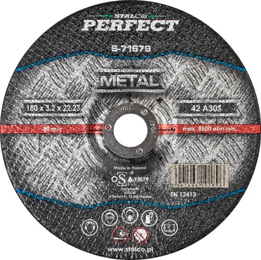 Konvexný kovový štít 230x3,2 mm S-71681 PERFECT