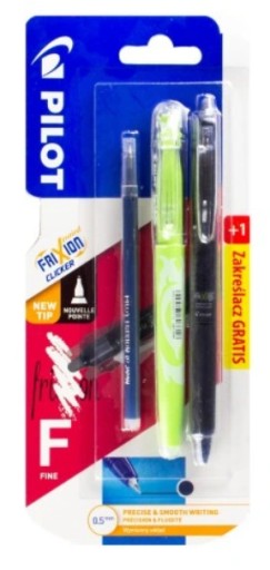 FRIXION CLICKER DIAĽKOVÝ + MIZZAJÚCI ZVÝRAZŇOVAČ + NÁPLŇ