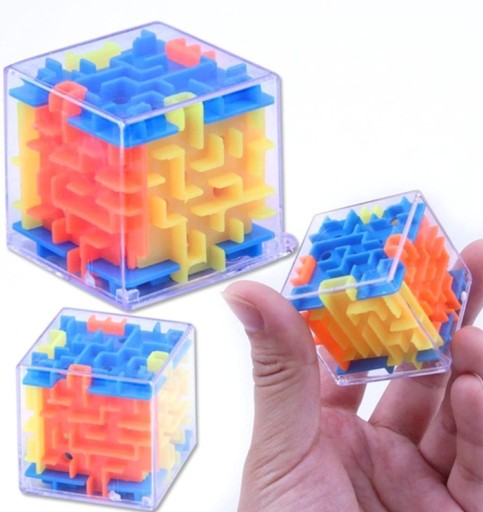 LABYRINT-VRECKO-KOCKOVÁ ZRUČNOSTNÁ HRA loptové puzzle