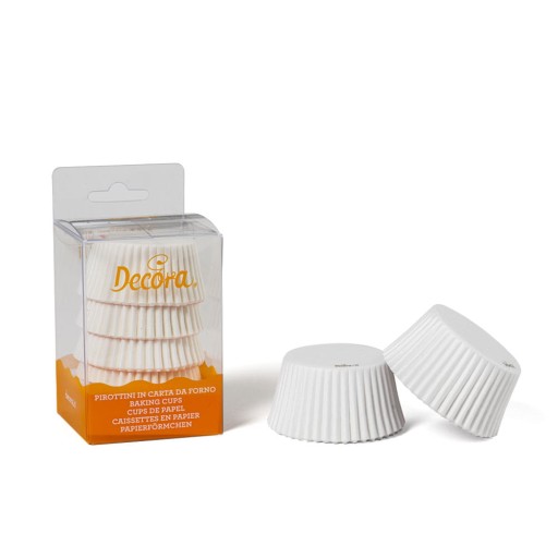 Košíčky na muffiny 50x32mm Decora White 75 ks