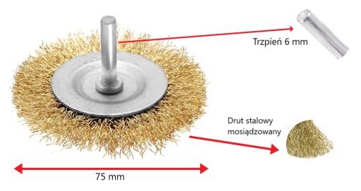 DRÔTKA ČISTIACA KEFA PRE 75mm VŔTAČKU