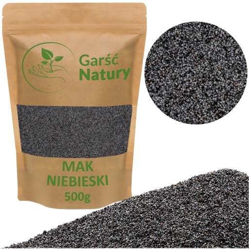 MAK MODRÝ 0,5kg ČISTÝ obilný prírodný zdravý mak 0,5kg 500g