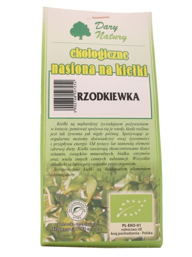 Reďkovka Bio semienka na klíčky 30g