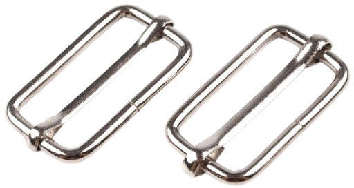 30 mm kovový posuvný kožený remienok na striebornú pásku, 10 ks.