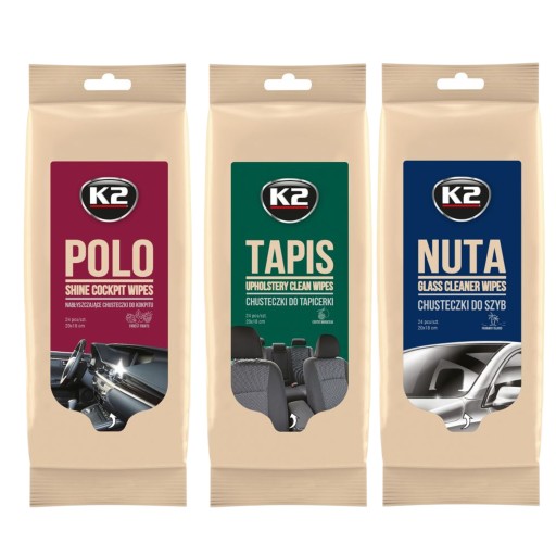 SET K2 WIPES KOKPIT LESK ČALÚNENIE OKIEN