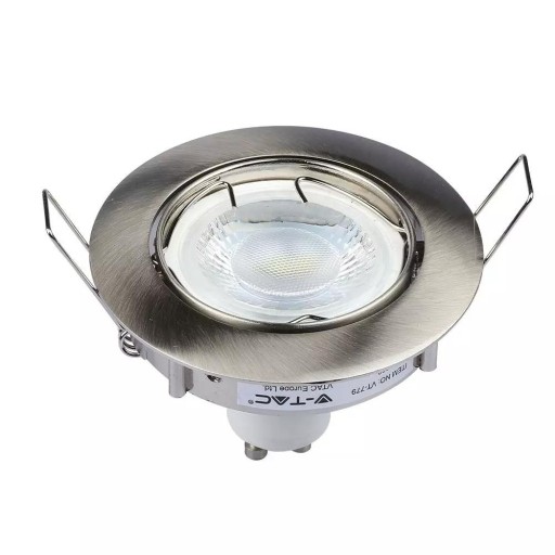 V-TAC GU10 Očko okrúhle pohyblivé Satin VT-779