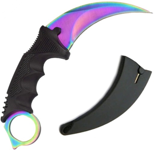 INDONESIA KARAMBIT Nôž RAINBOW CAW CSGO 19 cm