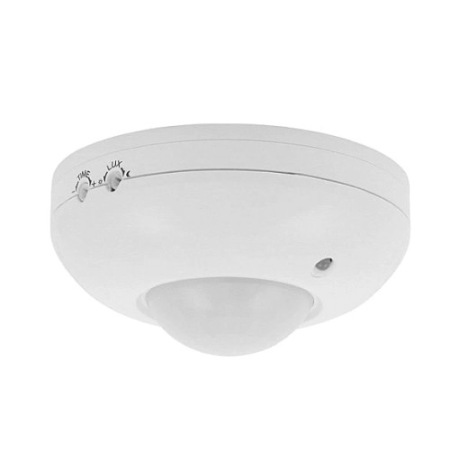 KANLUX PIR LED snímač pohybu stropný ZONA 1200W 360° povrchová montáž biela