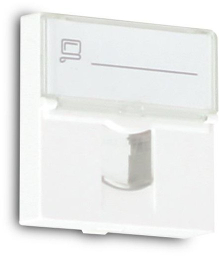 ADAPTÉR GETFORT 2 MOD 1XRJ45 MOSAIC 45x45mm
