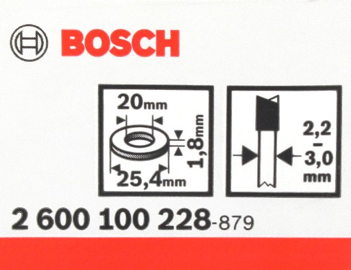 BOSCH Redukčný krúžok pre kotúče 25,4/20