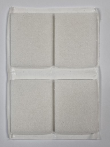 AS plstené podložky 45x60mm biele