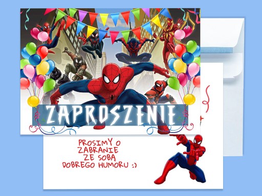 POZVÁNKA SPIDERMAN NA NARODENINY DIEŤAŤA + OBÁLKA ZDARMA