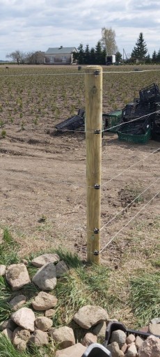 ROHOVÝ IZOLÁTOR S ROHOVÝMI SKRUTKAMI NA ROHOVÝ PLOT