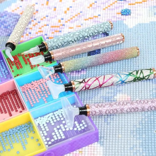 Diamond Embroidery Applicator 6 tips Glamour Colors - Snake Skin