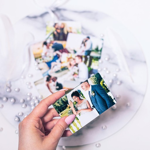 Fotomagnetka s fotkou na chladničku ZA DARČEK ďakovná svadba 10x7cm