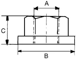 Oceľová matica skrutky kolesa M16x1,5 ADR 903D16