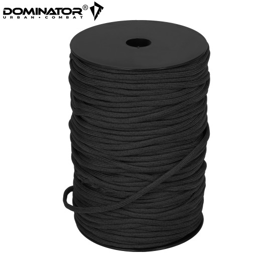 DOMINATOR ROPE PARACORD NYLON 1 meter. ČIERNA