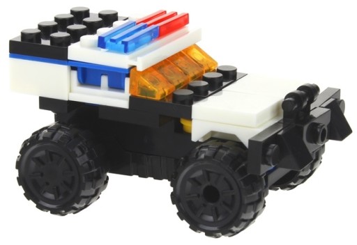 Stavebné bloky City 2v1 robot policajného auta