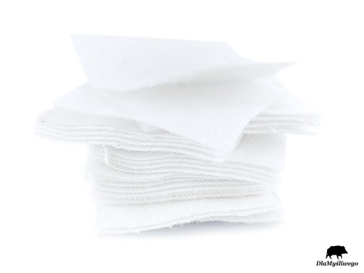 Flanelová čistiaca handrička na guľové zbrane 4x5 cm 100 ks
