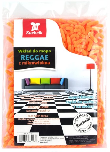 Plochý mop z mikrovlákna REGGAE NÁHRADNÁ VLOŽKA!