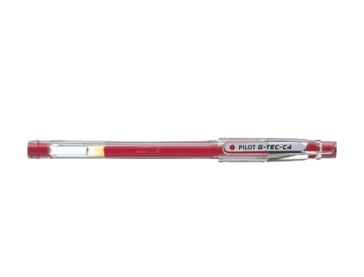 G-TEC C4 ČERVENÉ PILOTNÉ GÉLOVÉ PERO