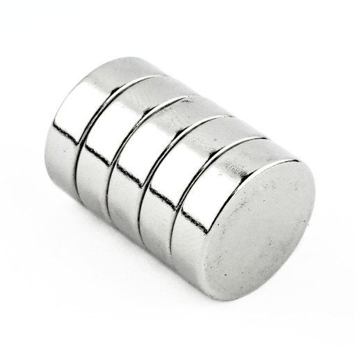 VALEC NEODYMOVÝ MAGNET 14x4 N38 SADA 5 ks