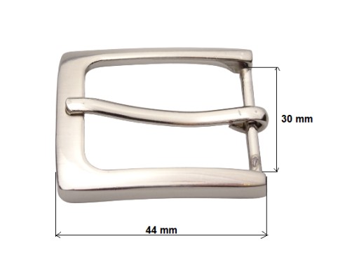 Spona na opasok nohavíc 3 cm 3 mm strieborná