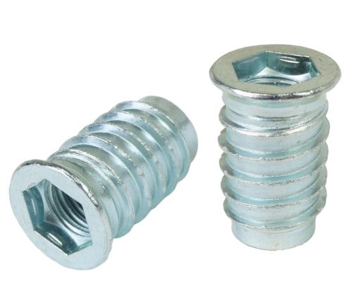 10x nástrčná skrutka M10 x 25 mm, dvojzávitová, skrutkovacia, drážkovaná skrutka do dreva