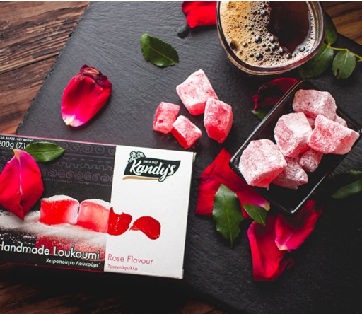 Loukoumi s príchuťou ruže Kandylas 200g GRÉCKO