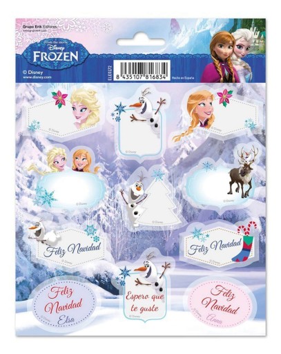 Nálepky na zošity Frozen, sada 11 kusov